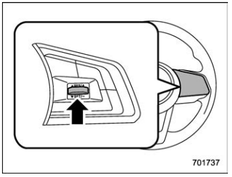 Subaru Forester. To temporarily cancel the cruise control