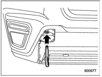 Subaru Forester. Towing hooks. Front towing hook