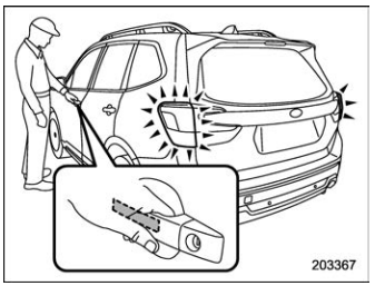 Subaru Forester. Unlocking