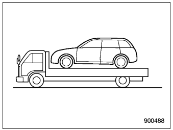 Subaru Forester. Using a flat-bed truck