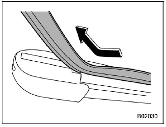 Subaru Forester. Windshield wiper blade rubber