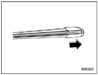 Subaru Forester. Windshield wiper blade rubber